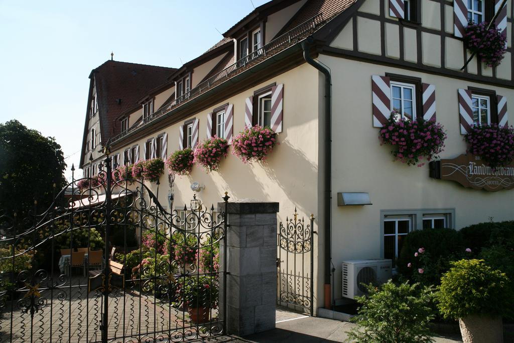 Hotel Brauereigasthof Landwehr-Braeu Reichelshofen ภายนอก รูปภาพ